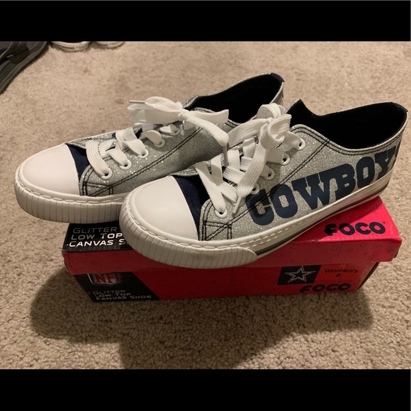 dallas cowboys glitter shoes